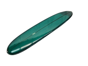 【引取限定】Creme サーフボード ロングボード グリーン系 フィン ケース付 サーフィン クリーム 中古 良好 直 C8331826