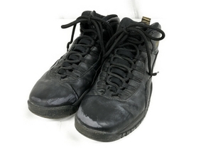 NIKE ナイキ AIR JORDAN 10 RETRO NYC BLACK 310805-012 エアジョーダン10 レトロ ハイカットスニーカー 中古S8347515