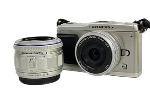 OLYMPUS PEN E-P1 ツインレンズキット ミラーレス 一眼レフ カメラ 14-42mm 17mm オリンパス 中古 訳有 N8344308