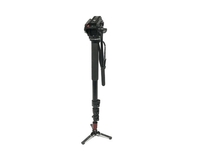 Manfrotto 561BHDV-1 一脚 雲台 カメラ スタンド + FDS 付き マンフロット 1脚 中古 F8356720_画像1