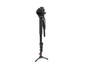 Manfrotto 561BHDV-1 一脚 雲台 カメラ スタンド + FDS 付き マンフロット 1脚 中古 F8356720