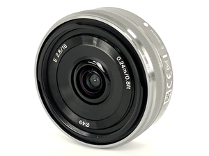 SONY ソニー SEL16F28 16mm F2.8 Eマウント カメラ 薄型広角 レンズ 中古 Y8380628