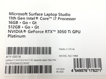 Microsoft Surface Laptop Studio A1Y-00018 2in1 ノート パソコン i7-11370H 16GB SSD 512GB RTX3050Ti 14.4インチ Win11 中古 T8303465_画像9