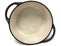 VERMICULAR OVEN POT ROUND #22 バーミキュラ オープンポットラウンド 両手鍋 IH対応 22cm 未使用 B8383337_画像8