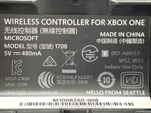 XBOX ONE Model 1708 ワイヤレスコントローラー 中古 Y8362933_画像2