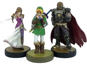 Nintendo amiibo ゼルダの伝説 時のオカリナ リンク ゼルダ ガノンドルフ アミーボ 3体 中古 N8372672