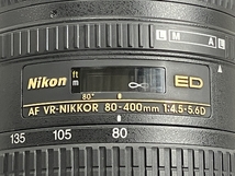 Nikon AI AF VR Zoom-Nikkor 80-400mm f/4.5-5.6D ED カメラ レンズのみ VR付き5倍望遠ズームレンズ ニコン 中古 W8397060_画像2