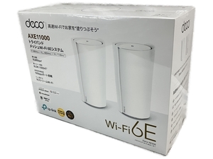 TP-Link Deco XE200 2-Pack Wi-Fiルーター トライバンド メッシュ Wi-Fi 6Eシステム ティーピーリンク 家電 未使用 W8195273