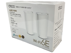 TP-Link Deco XE200 2-Pack Wi-Fiルーター トライバンド メッシュ Wi-Fi 6Eシステム ティーピーリンク 家電 未使用 W8195271