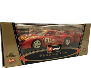 burago FERRARI F40 1987 COD. 3332 1/18 Gold Collection フェラーリ コレクションカー 中古 良好 C8393074