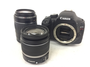 Canon EOS Kiss X4 18-55mm 1:3.5-5.6 IS EF-S 55-200mm 1:4.5-5.6 II EF 一眼 カメラ キャノン 中古 G8404444