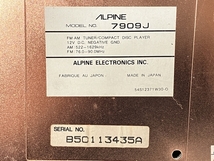 ALPINE 7909J CDプレーヤー カーオーディオ 音響機材 アルパイン ジャンク W8322605_画像2