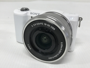 SONY α 5000 ILCE-5000 ボディ SELP1650 レンズ 設置 デジタル ミラーレス 一眼 カメラ 趣味 撮影 ジャンク F8366479