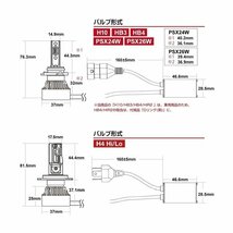 HID屋 【ホンダ】バイク LED ヘッドライト 1灯 H4Hi/Lo H7 H8/ H11/H16 H10/HB3/HB4 6500K_画像10