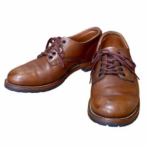 ◆RED WING SHOES レッドウィング◆ワークブーツ／型番9042／ブラウン／レザー／ヴィブラムソール／メンズ／USA８／26㎝