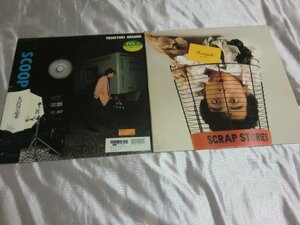 (B)[ what point also same postage LP/ record / obi /2 sheets together / Oosawa Yoshiyuki / SCOOP/Scrap Stries