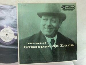 (C) 【何点でも同送料】LP レコード/Giuseppe De Luca　ジュゼッペ・デ・ルカ　The Art Of Giuseppe De Luca/CAL320