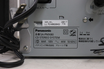 Panasonic パナソニック SA-PMX80 CDステレオシステム・SB-PMX70 スピーカー ペア ミニコンポ オーディオ機器 音楽 歌 曲 008FMNT43_画像9