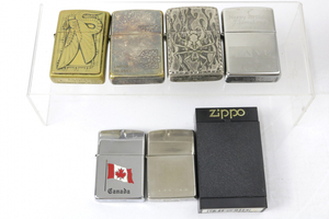 ★【Zippo6点まとめ/箱有/総重量約387g】 喫煙具 タバコ ライター コレクション 収集家 趣味 インテリア コレクター 005FCER20