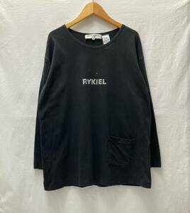 即決 SONIA RYKIEL ロゴ ロングTシャツ カットソー M