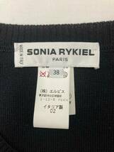 即決 SONIA RYKIEL ウール ニット カットソー 38 イタリア製 カシミヤ混_画像4