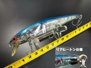 オールド ボーマー ロングA B15A 1/2oz #XSIL USED リアヒートン VINTAGE SCREW TAIL BOMBER LONG A MINNOW