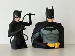 BATMAN(バットマン)&Catwoman(キャットウーマン)/バスト バンク(BANK・貯金箱)/アメコミ/２個セット