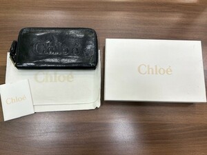 Chloe　クロエ 財布　長財布 　ラウンドファスナー　黒　ブラック　◆10679