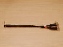 ★MOGAMI 2534 L型RCA-L型ステレオミニプラグ3.5mm 変換ケーブル 20cm Yケーブル Switchcraft 3502RAAU OYAIDEP-3.5GL ブランド-長さ変更可_画像1