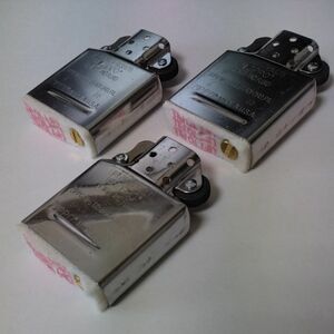 ZIPPO INSIDE UNIT REGULAR ×3set / SILVER ジッポー 純正インサイドユニットシルバーインナー