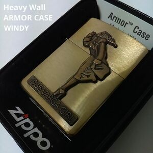 ZIPPO Armor WINDY 1935 VARGA GIRL BRASS METAL メタルジッポライター アーマーモデル