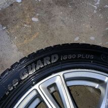 【1円スタート】スタッドレス バリ溝 YOKOHAMA ICEGUARD 15インチ5.5jj+43 185/60R15 ヨコハマPCD100 アクア ヴィッツ マーチ等（YH-1）_画像7