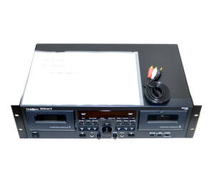 【ラックマウント付/動作美品】TASCAM タスカム 202MK V 業務用 ダブルオートリバース カセットデッキ Double Auto Reverse Cassette Deck