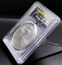 《最高鑑定》 2023 シルバーイーグル PCGS MS70 First Strike 銀貨 ＄1 エルヴィン・ベシア直筆サイン入り Silver Eagle モダンコイン1ドル_画像5