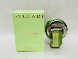 【MSO-3792it】1000円～ ブルガリ BVLGARI オードトワレ オムニア グリーンジェイド 40ml 残量9割以上 中古 香水 緑 箱有 スプレー