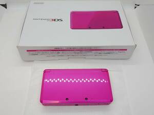 ☆新品同様☆ 3DS グロスピンク pink nintendo 任天堂 付属品完備 純正充電器 本体