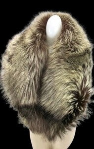 r2_2249 新品 未使用品 保管品 最高級 SAGA FOX サガフォックス 肉厚 高級毛皮 ストール ショール マフラー 襟巻 成人式 和装 等