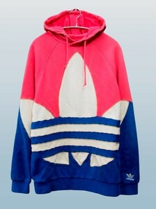 r2_2188 adidas アディダス オリジナルス カラーブロック プルオーバーパーカー サイズO