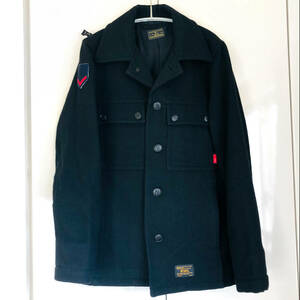 超最終セール価格！★送料無料★WTAPS CPO JK JACKET.WOOL.MELTON ブラック1 ダブルタップス メルトンジャケット コート 黒S NEIGHBORHOOD