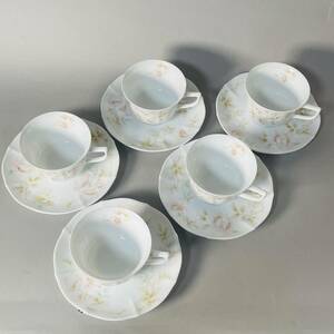 Noritake 金彩と桜のカップ＆ソーサー ５客 A12 ティーカップ ノリタケ