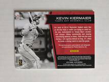 KEVIN KIERMAIER（レイズ～ブルージェイズ、ゴールドグラブ賞4回、プラチナグラブ賞1回）2015 Panini Elite　ジャージ＆直筆サインカード　_画像2