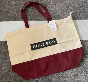 新品☆ROSE BUD(ローズバッド)ロゴ入りトートバッグ☆