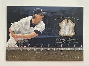 【Randy Johnson】2008 UD Yankee Stadium Legacy Jersey ジャージー