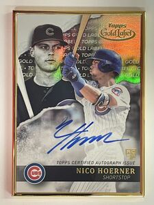 【Nico Hoerner】2020 Topps Gold Label Baseball Framed RC Rookie Auto 直筆サイン
