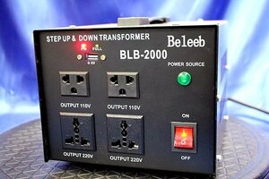 Beleed Setup&DOWN transformer BLB-2000 アップダウントランス 2000W 　48245Y