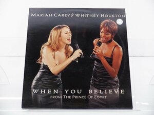 Whitney Houston / Mariah Carey「When You Believe From The Princess Of Egypt」LP/Columbia(COL-666520-6)