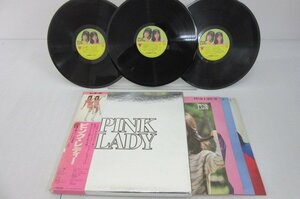 【帯付】Pink Lady「ピンク・レディー」LP（12インチ）/Victor(SJX-8091-93)/ポップス