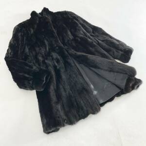 L1-7《最高級毛皮》AMERICAN ULTRA アメリカンウルトラ ファーアワード 5つ星 ミンクコート MINK FUR セミロングコート 毛皮コート FREE