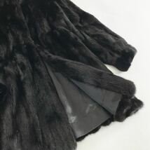 L1-7《最高級毛皮》AMERICAN ULTRA アメリカンウルトラ ファーアワード 5つ星 ミンクコート MINK FUR セミロングコート 毛皮コート FREE_画像5