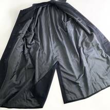 El1 カシミヤ100%☆ 大きいサイズ JAEGER イエーガー ステンカラーコート ロングコート B7 XLサイズ相当 メンズ 男性用 ブラック_画像6